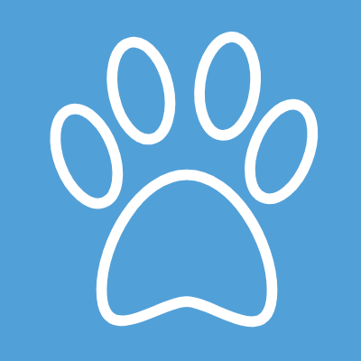 Wired Outline Paws Animal Hover Pinch - Coastline K9 Naples FL